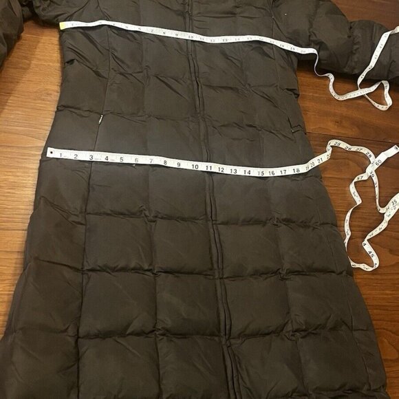 Andrew Marc long puffer coat Brown Goose down filled Small - Picture 7 of 10